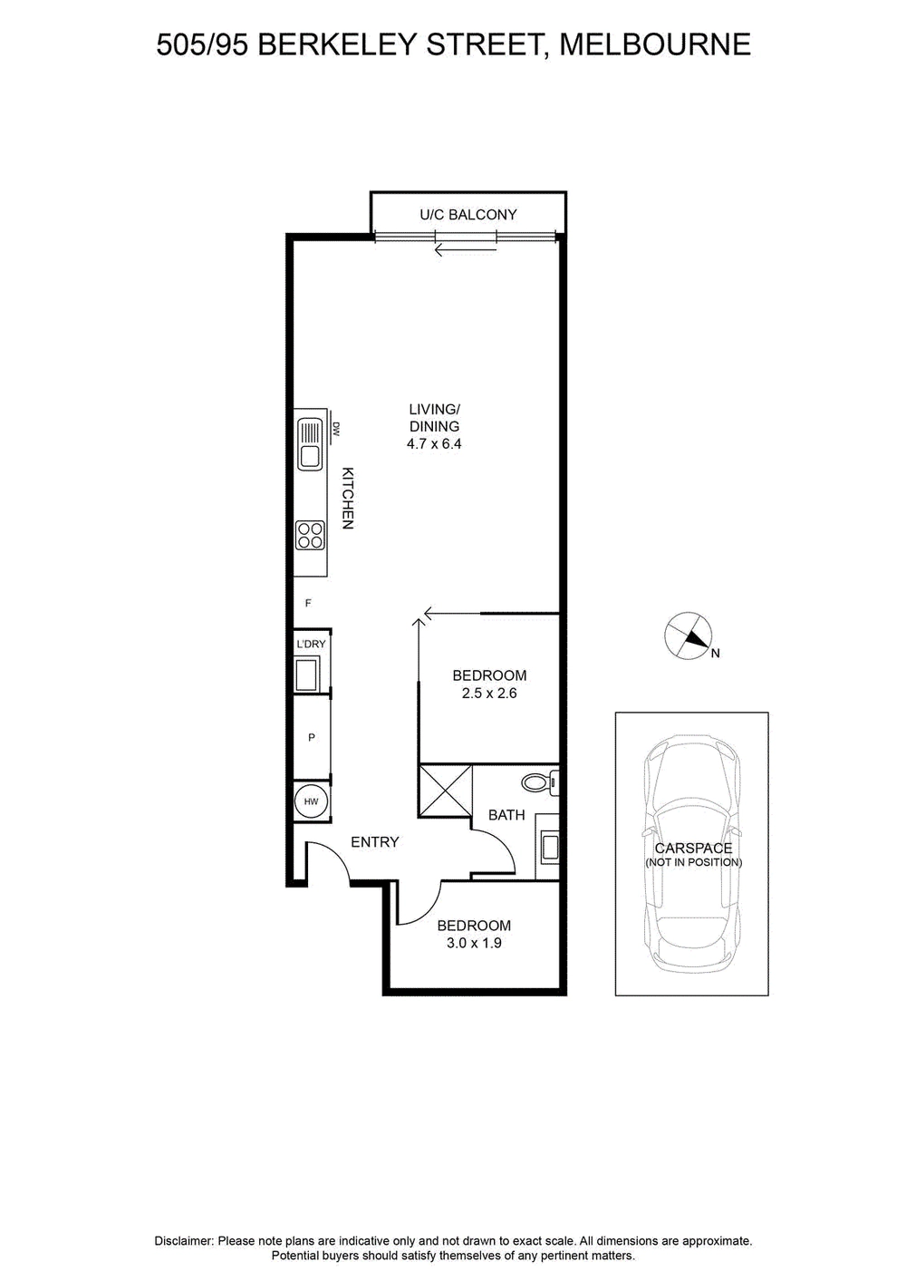505/95 Berkeley Street, Melbourne, Vic 3000, thumbnail 2 of 4