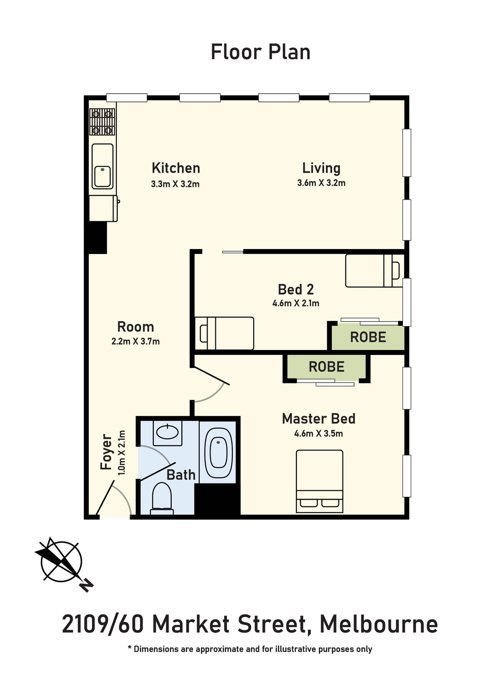 2109/60 Market Street, Melbourne, Vic 3000, thumbnail 2 of 4